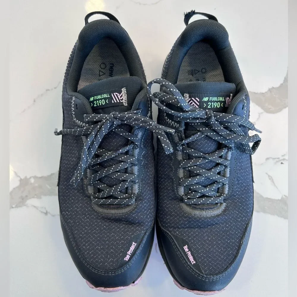 New Balance Gray Pink Fuel Cell Tennis Shoes